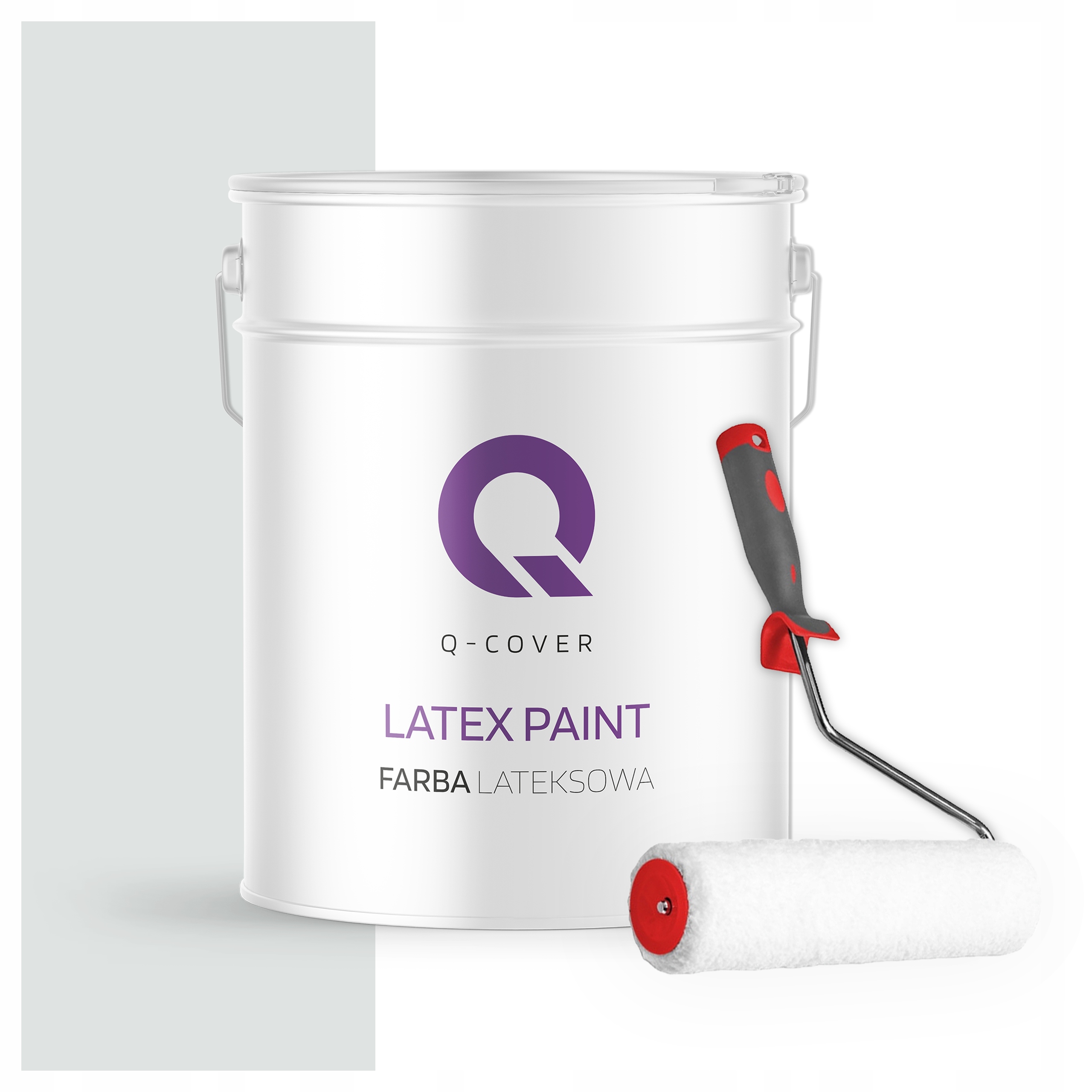 Latexová farba na steny stropov Hlboký mat 10L Biela Khaki H1675 valček