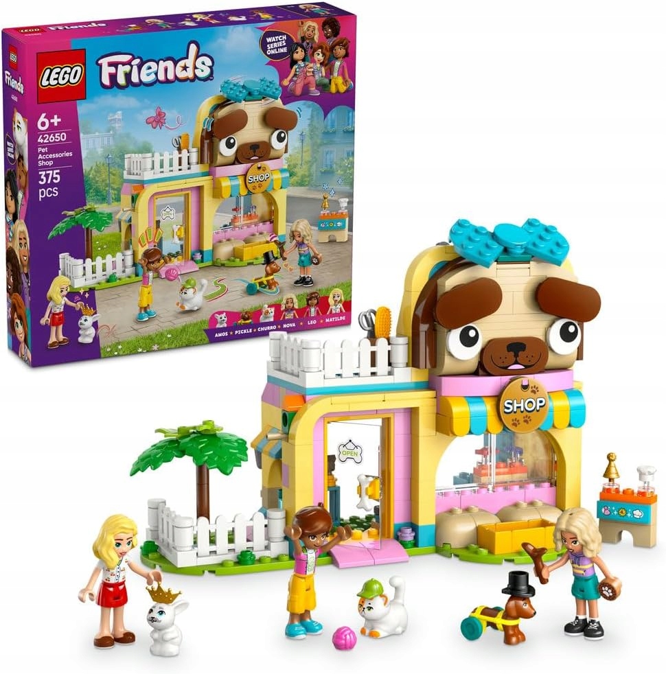 Lego Friends Obchod s příslušenstvím Zvířata 42650 6+ let 375 dílků