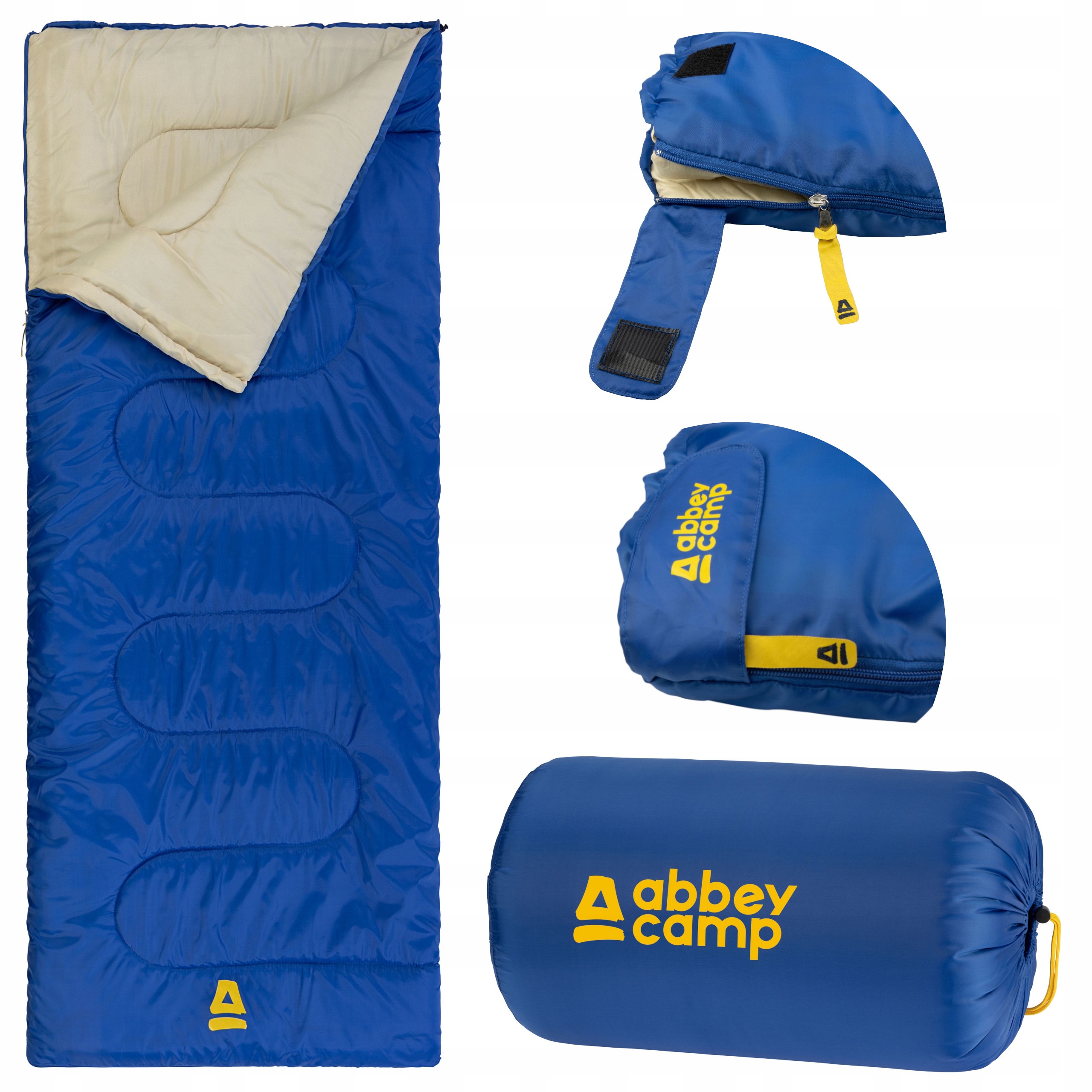 Śpiwór turystyczny kołdra ciepły lekki Abbey Amsterdam 2w1 210x85cm