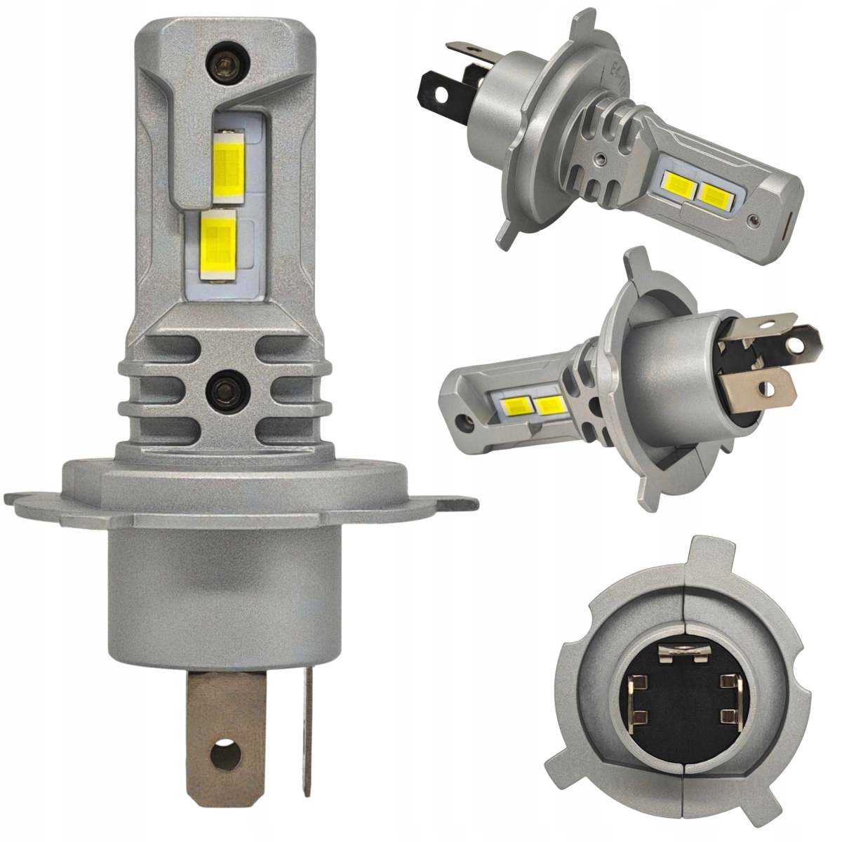 H4 Led 2 ks 12-24V Canbus 10000lm neoslňuje, 2x silnější než skleněné