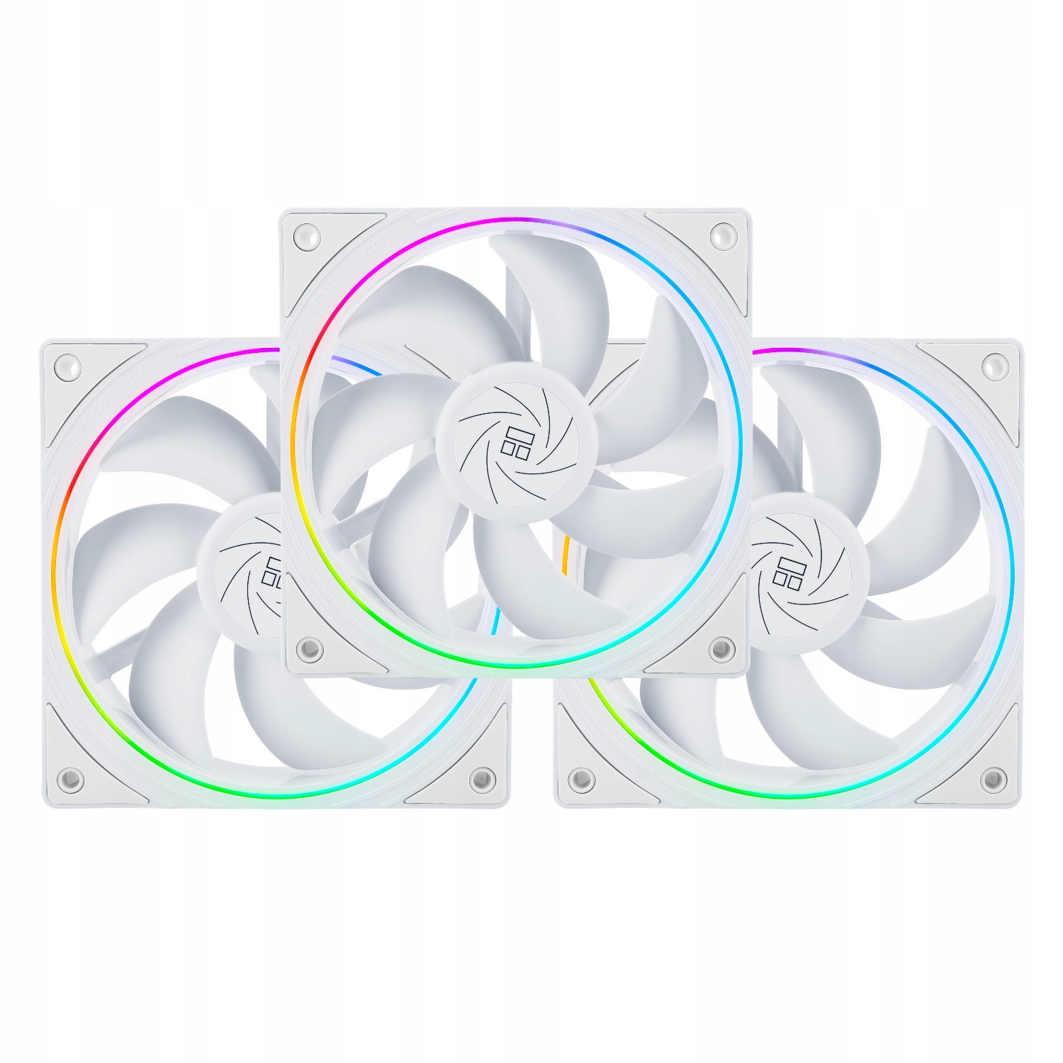 Zestaw 3 wentylatorów Thermalright TL-S12-W 120x120x25 biały Argb 1500 Rpm