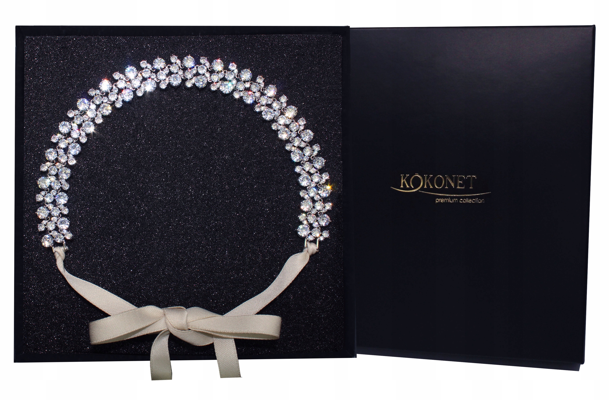 Ozdobná čelenka do vlasů vlny elegantní drdol stříbrná