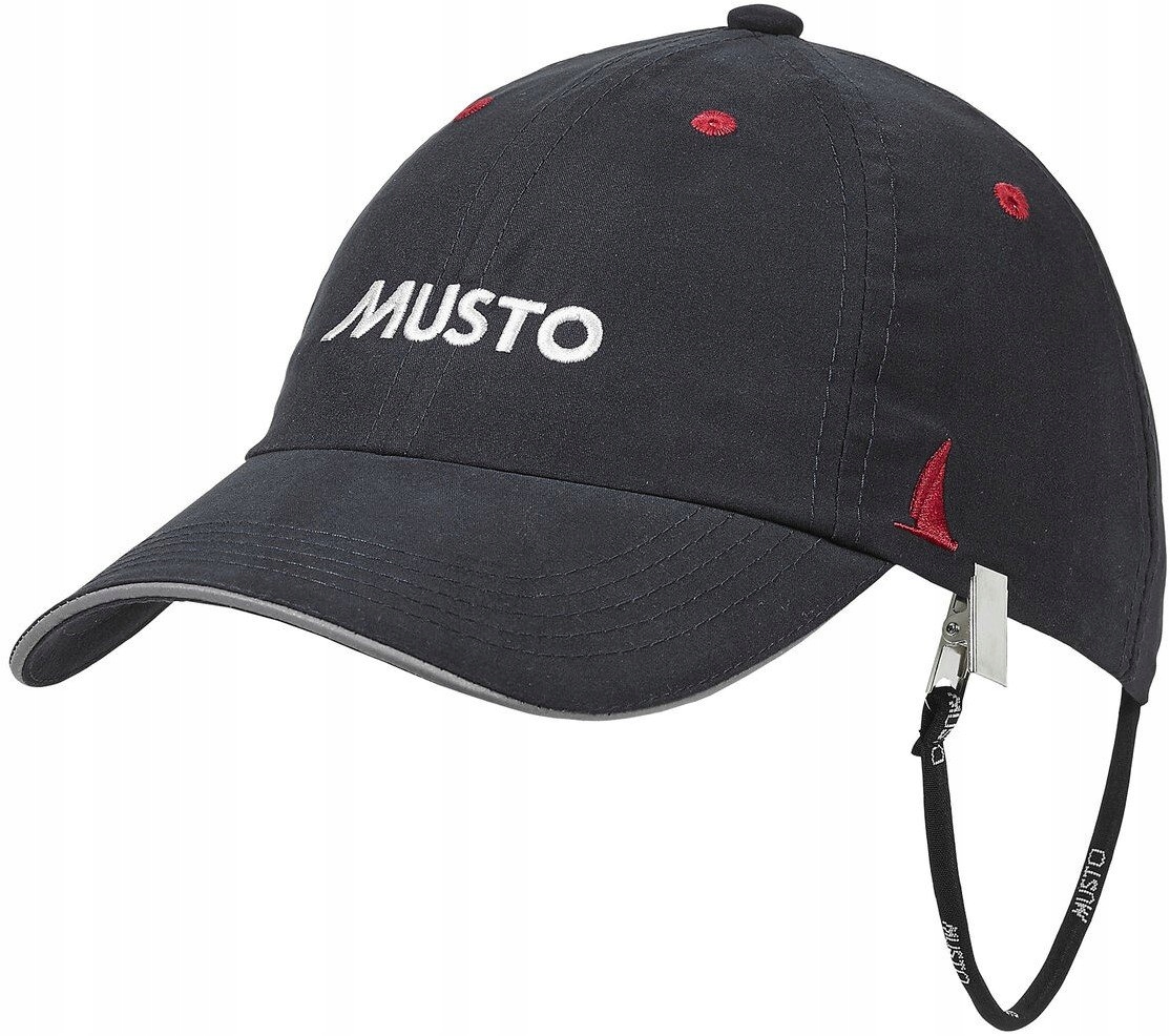 Czapka Żeglarska Regatowa z zapinka Musto Fast Dry Crew 80032 Czarna
