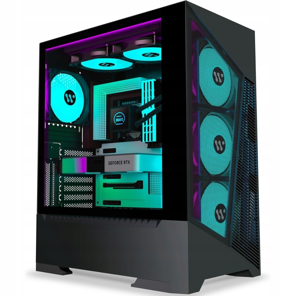 Kediers Obudowa Pc – Atx Mid Tower Gaming z 6 wentylatorami Pwm Argb – G300