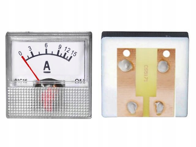 

Miernik amperomierz kwadratowy mini 15A+bocznik
