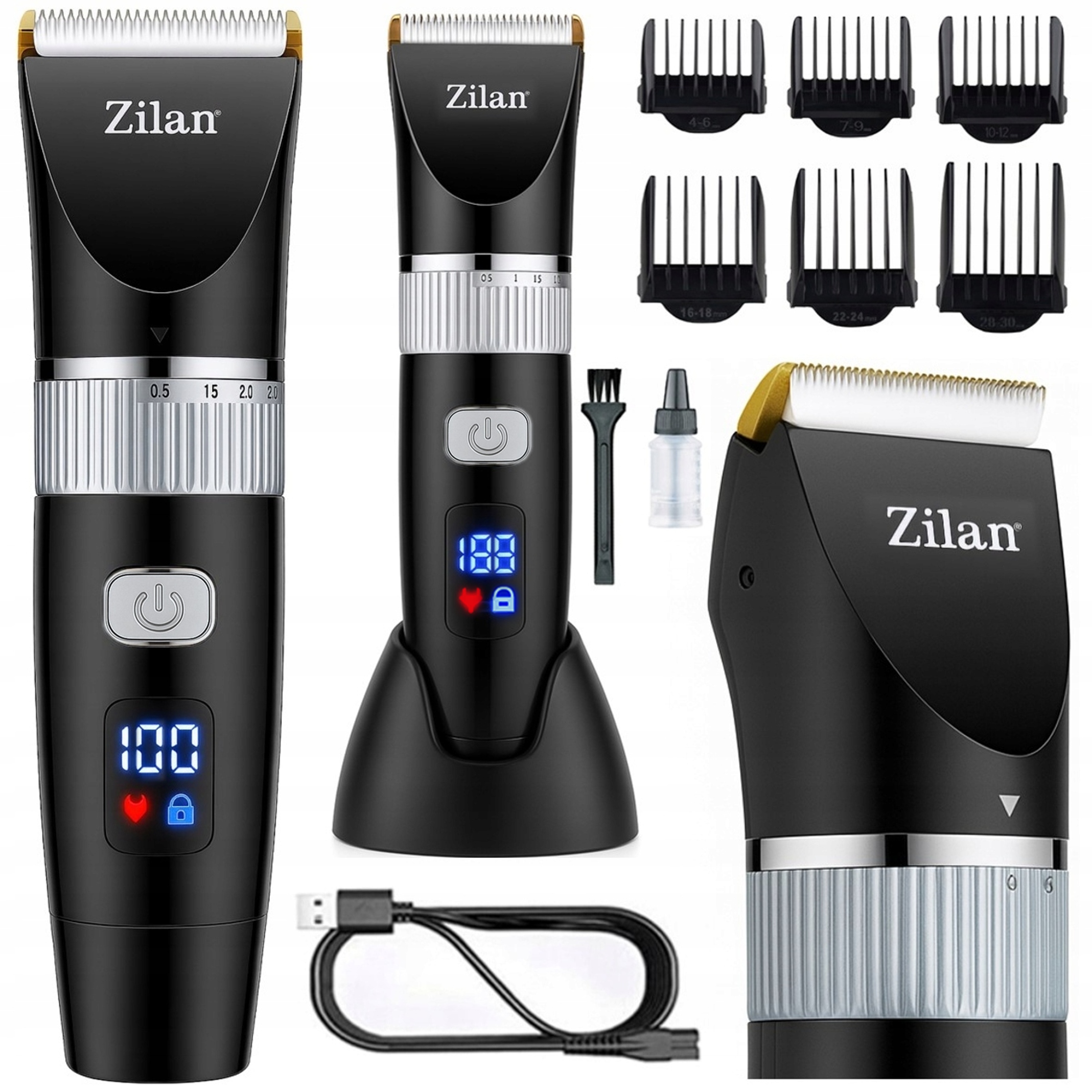 Uniwersalna Bezprzewodowa Maszynka Do Strzyżenia Wododporna Barber Usb 7W1