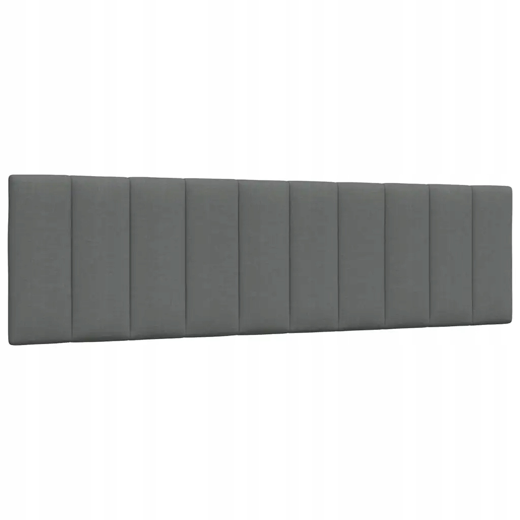 Polštář na čelo postele tmavě šedý 180 cm textil Šedá 4019178