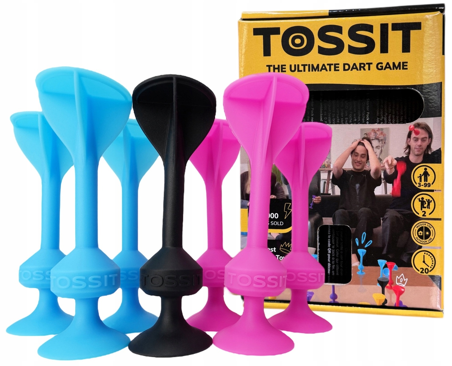 Tossit Gra W Rzutki Z Silikonowymi Przyssawkami Zestaw Startowy