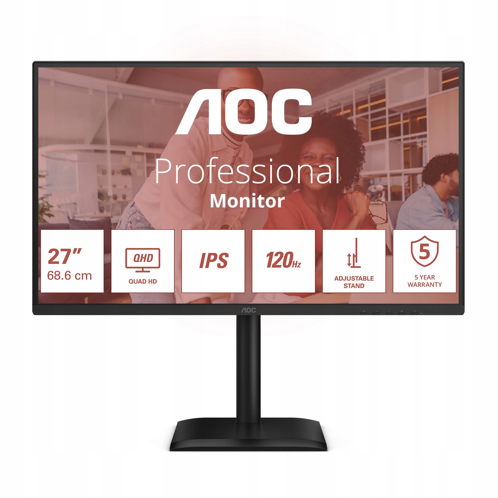 Led monitor Aoc Q27E4U 27" 2560 x 1440 px Ips Pls