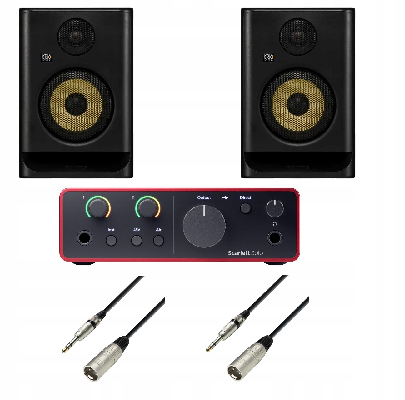 Sada pro nahrávání Rozhraní Focusrite Scarlett Solo Krk Rokit RP5 G5