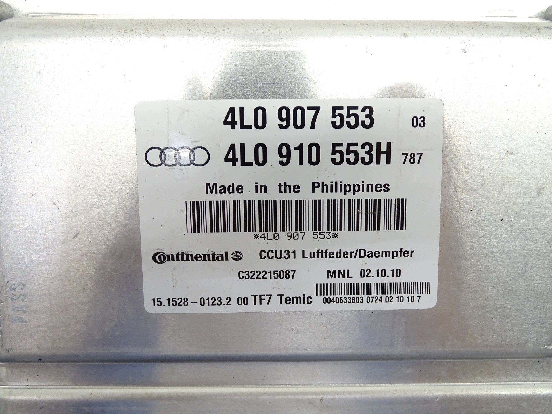control unit module springing AUDI Q7 4L 4L0907553 4L0907553H