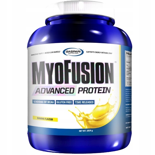 Gaspari Nutrition MyoFusion Advanced Protein – protein matrix 1814 g banánový