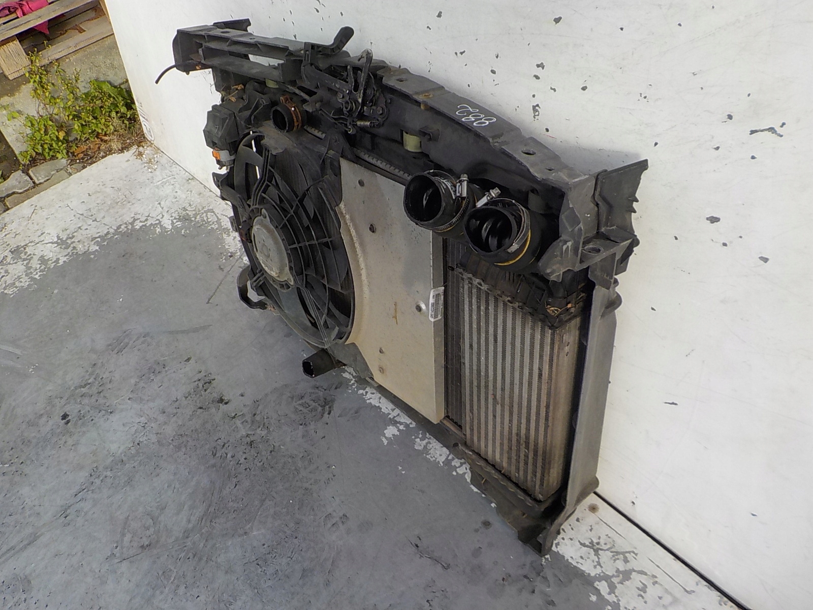 882 CITROEN C3 II 1.6 HDI support panel for radiators sider radiator