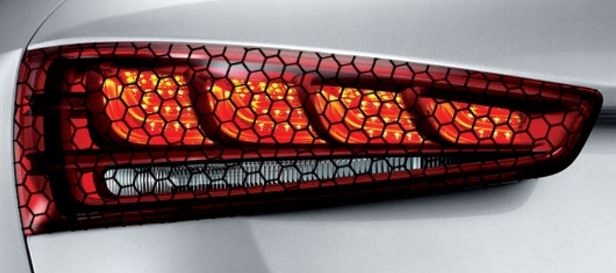 Fólie Dekorativní Automobilová Dýha Na Lampy Hexagon 2 ks 30x50 cm