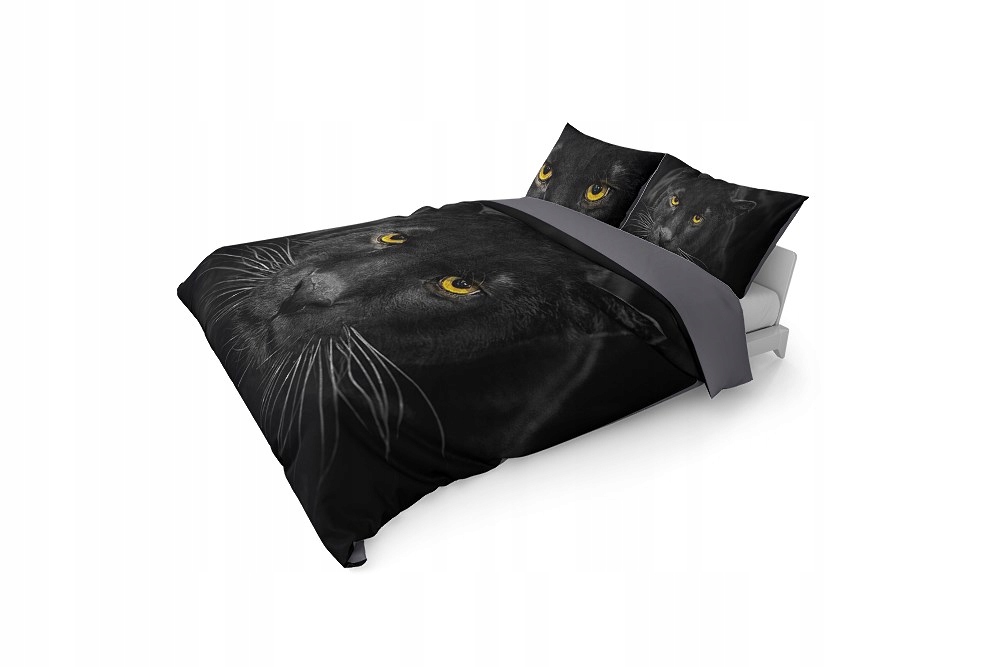 

Pościel 160x200 pantera czarna