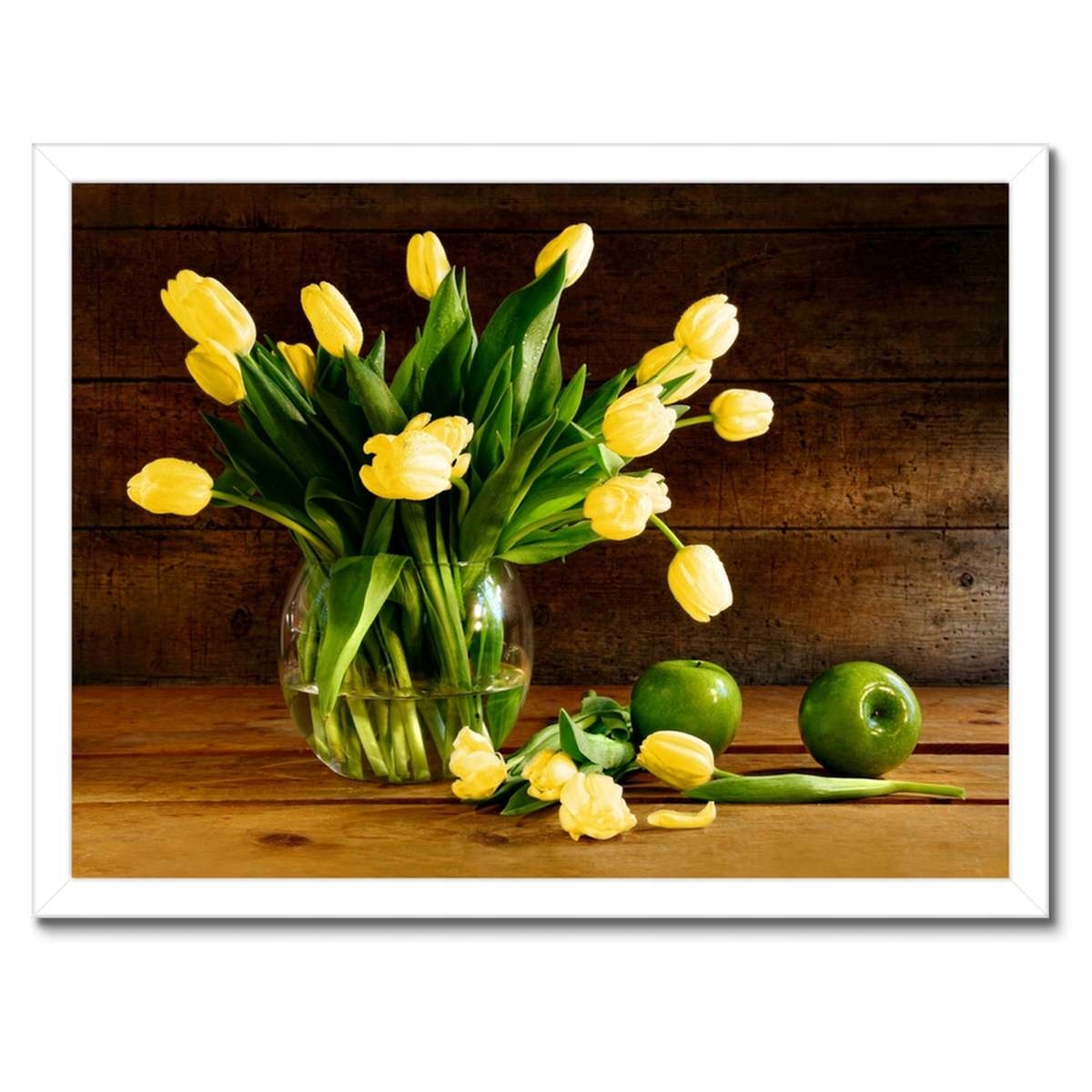 Plakáty v rámu 40x30 Žluté tulipány