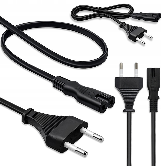 Kabel zasilający Qoltec Iec C7 Cee 7/16 2*0.75mm2 1m