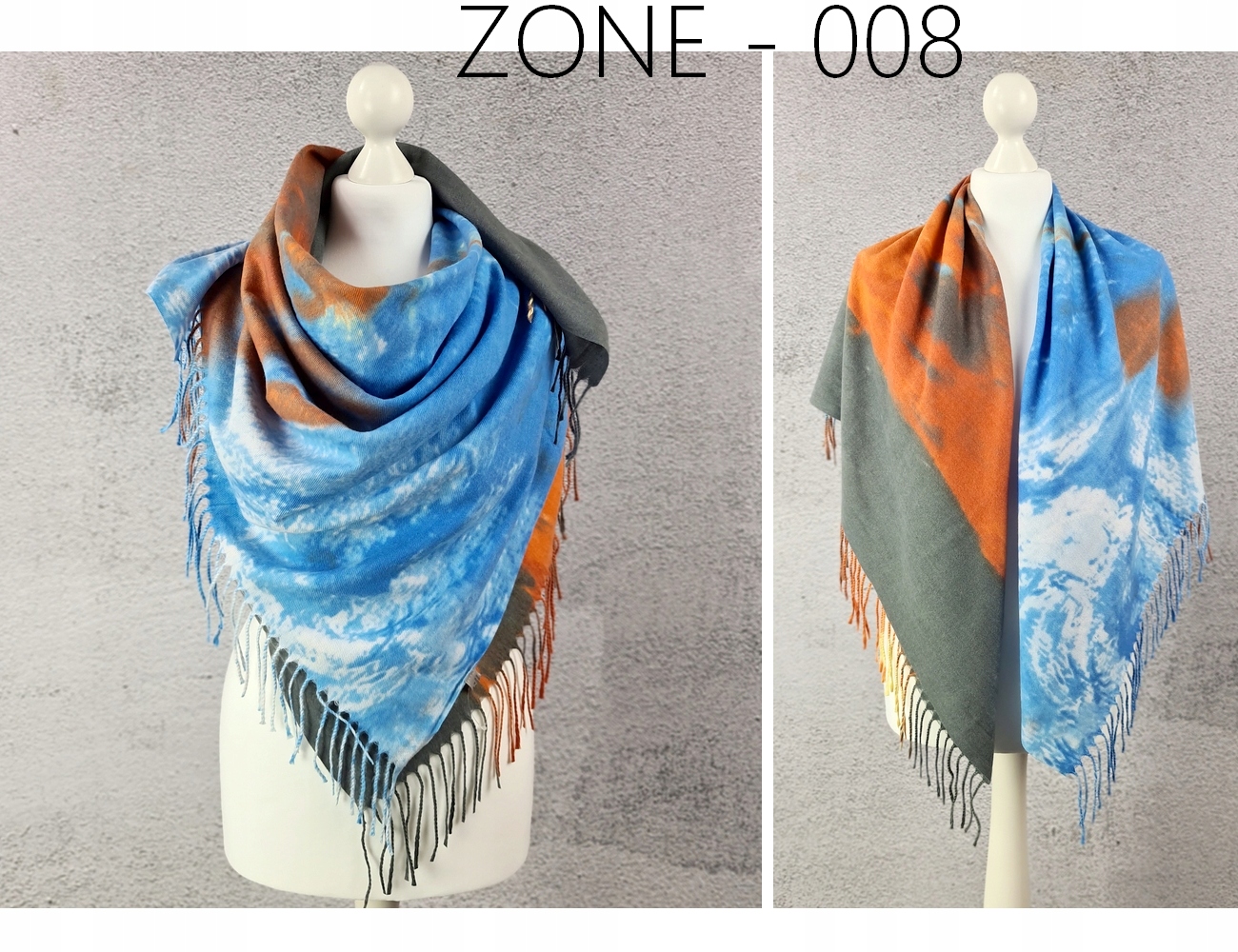 STYLOWA CHUSTA z frędzlami - WIOSNA DUŻO WZORÓW Rodzaj szal