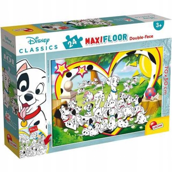 

Puzzle Maxi dwustronne 101 Dalmatyńczyków 24