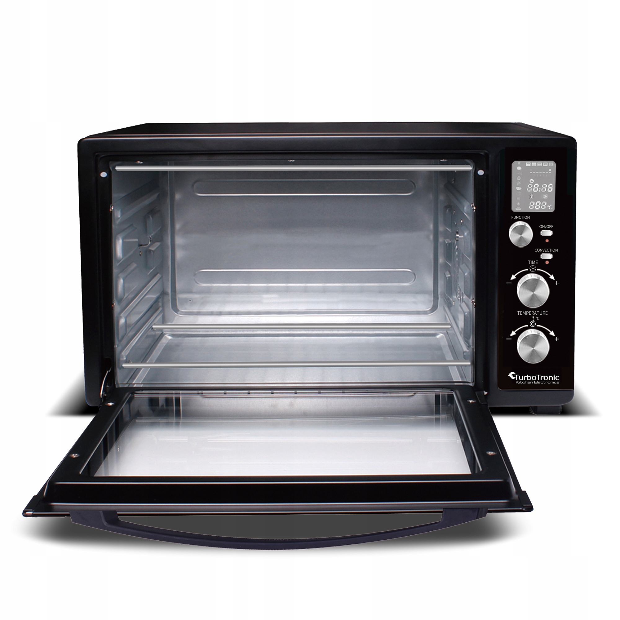 PIEKARNIK ELEKTRYCZNY 45L TERMOOBIEG+ROŻNO+GRILL CYFROWY WYŚWIETLACZ Marka Turbotronic