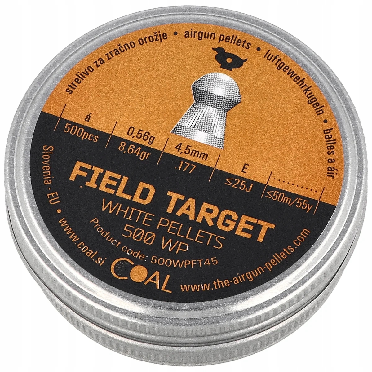 Śrut Coal Field Target 4.5 mm, 500 szt. 0.56 g 8.64 gr