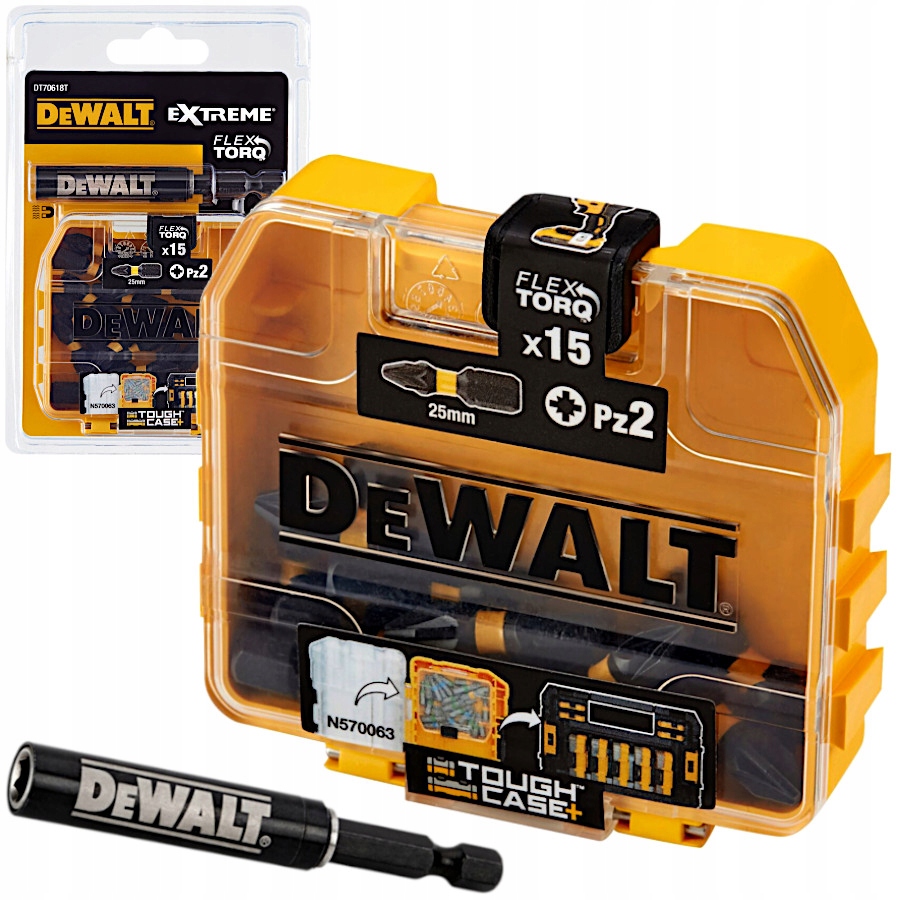 

Dewalt DT70618T Bity udarowe Pozidriv Pz2 25mm 15s