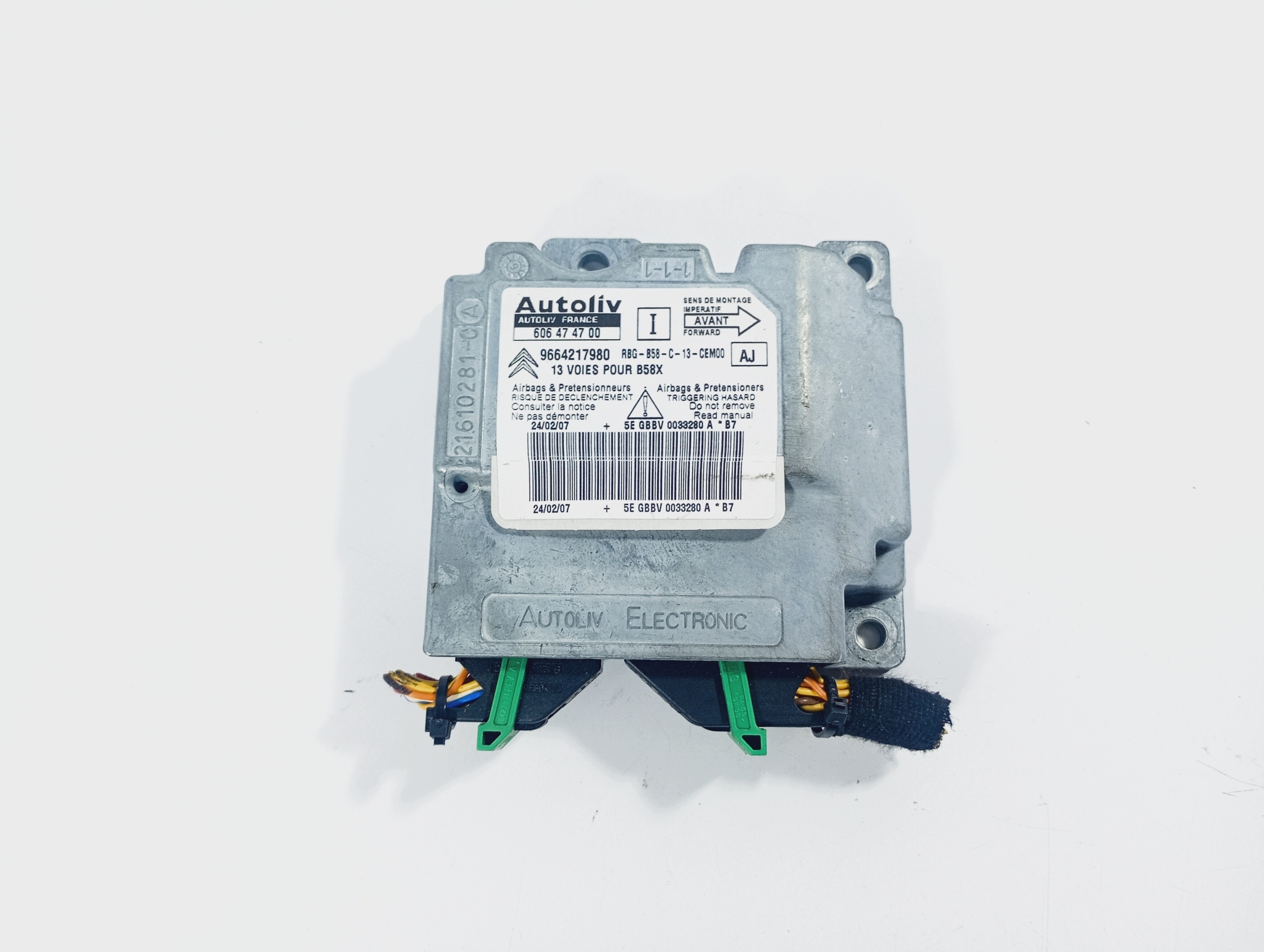 modulo SENSOR dell’airbag airbag Citroen C4 PICASSO 1 e 06-13 9664217980