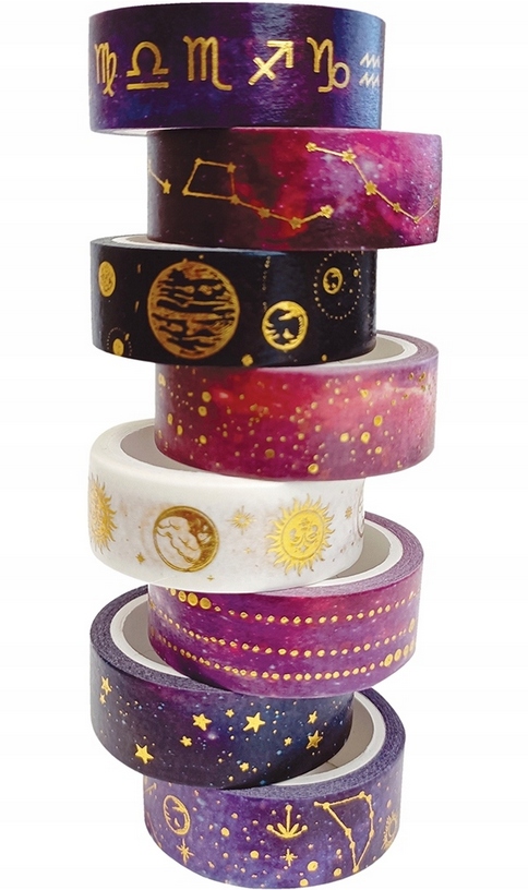 TAŚMA DEKORACYJNA WASHI GALAXY WZ 3 INTERDRU Rodzaj dekoracyjna (washi)