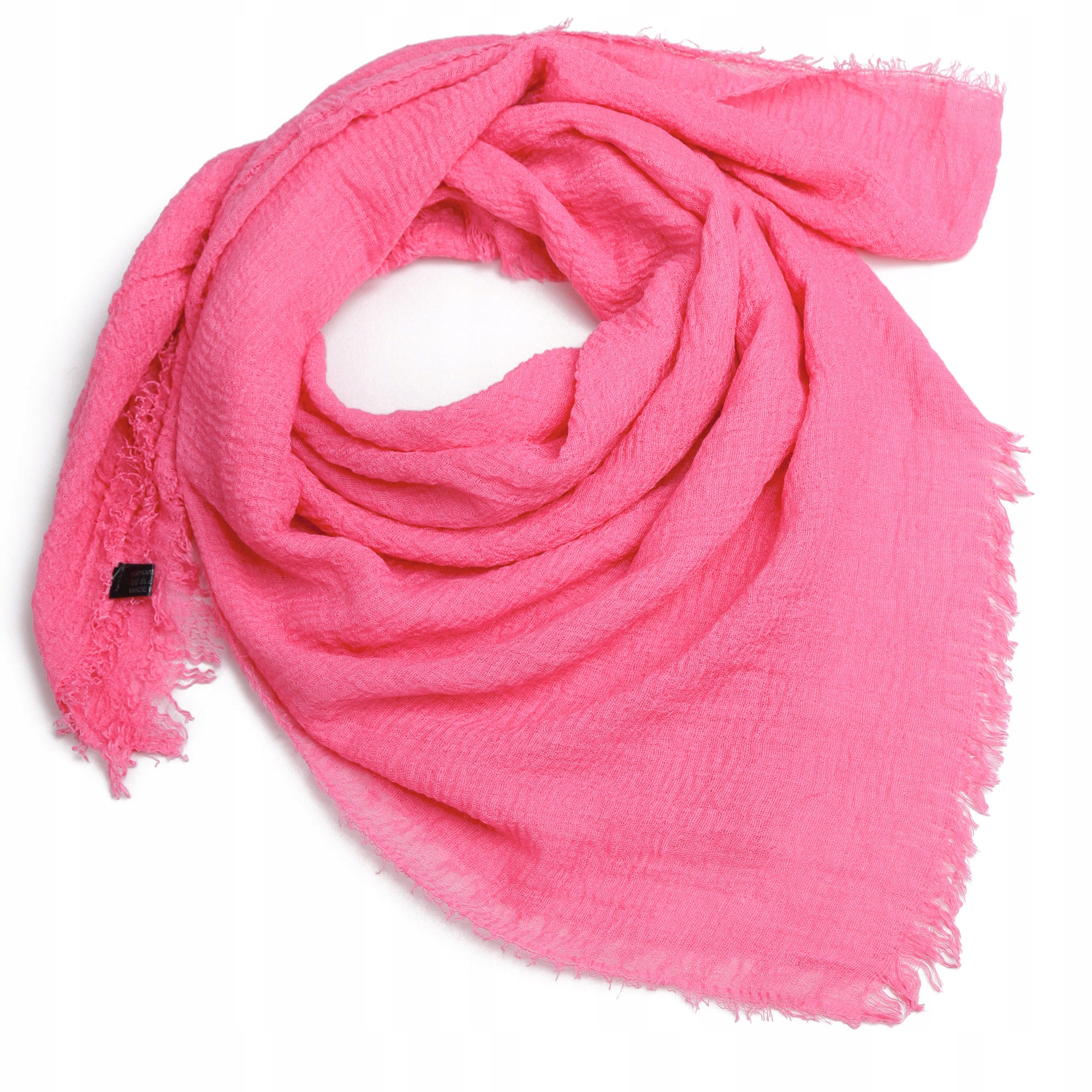 Szal damski apaszka chusta fuksja