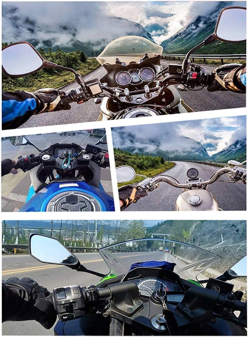 ZESTAW UCHWYT MOCOWANIE NAKLEJKI 3M DO KASKU KAMER GoPro SJCAM Marka inna