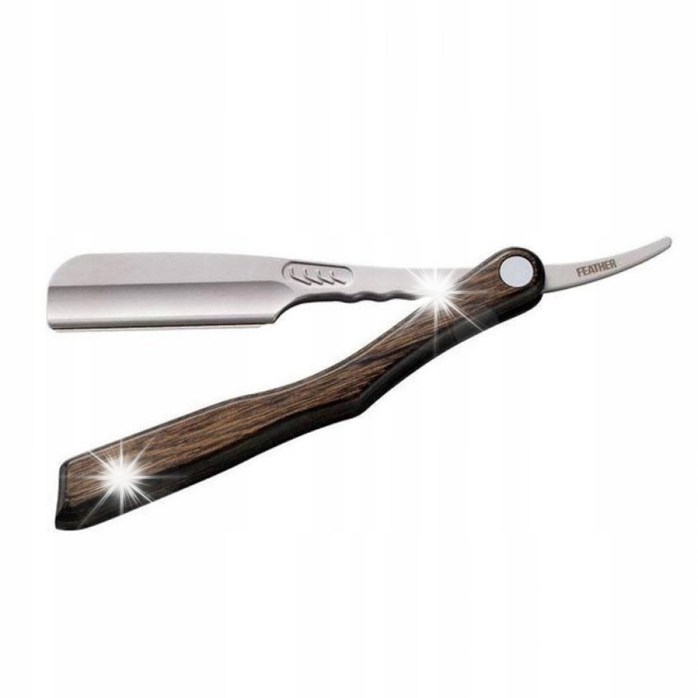 Břitva na žiletky Shavette Feather Wood Acs-rsw