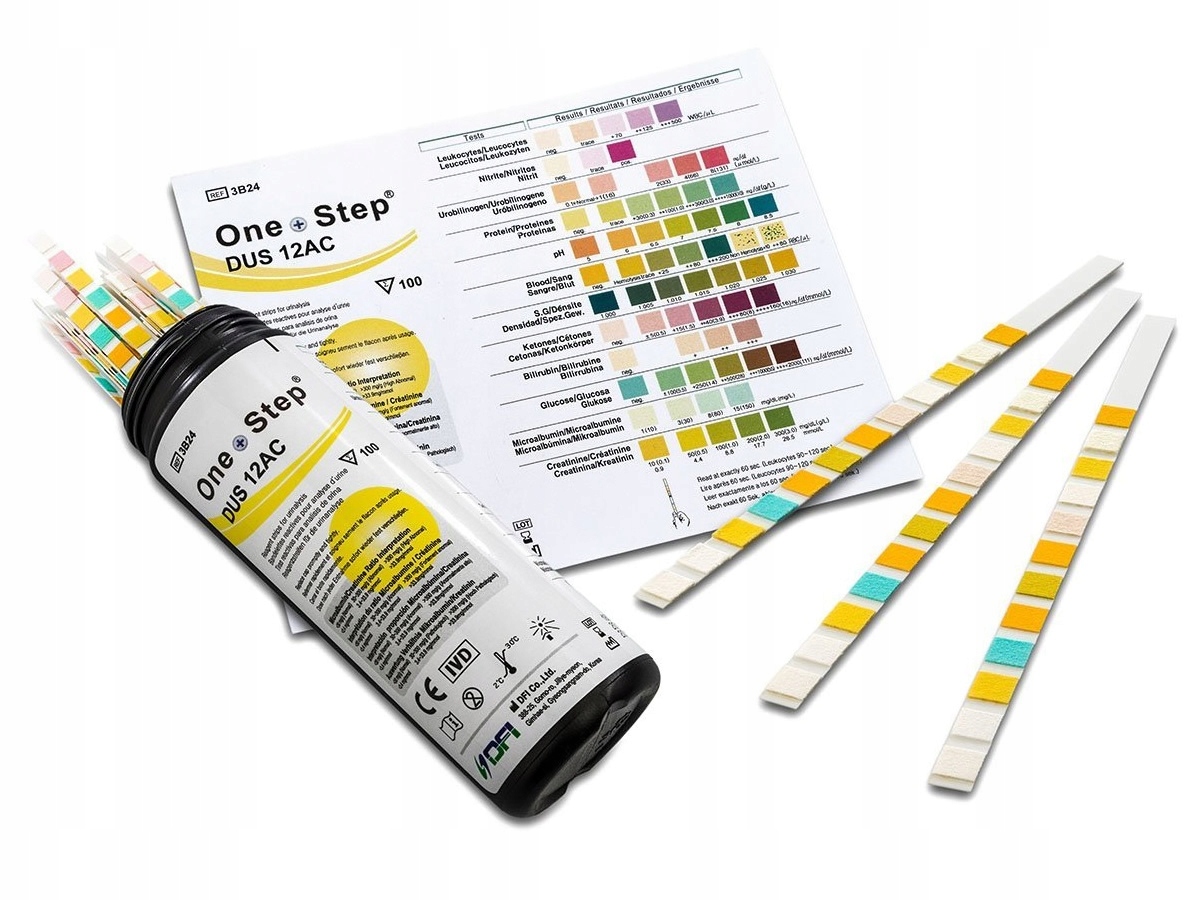 Paski test do badania moczu OneStep 12 PREMIUM 100szt
