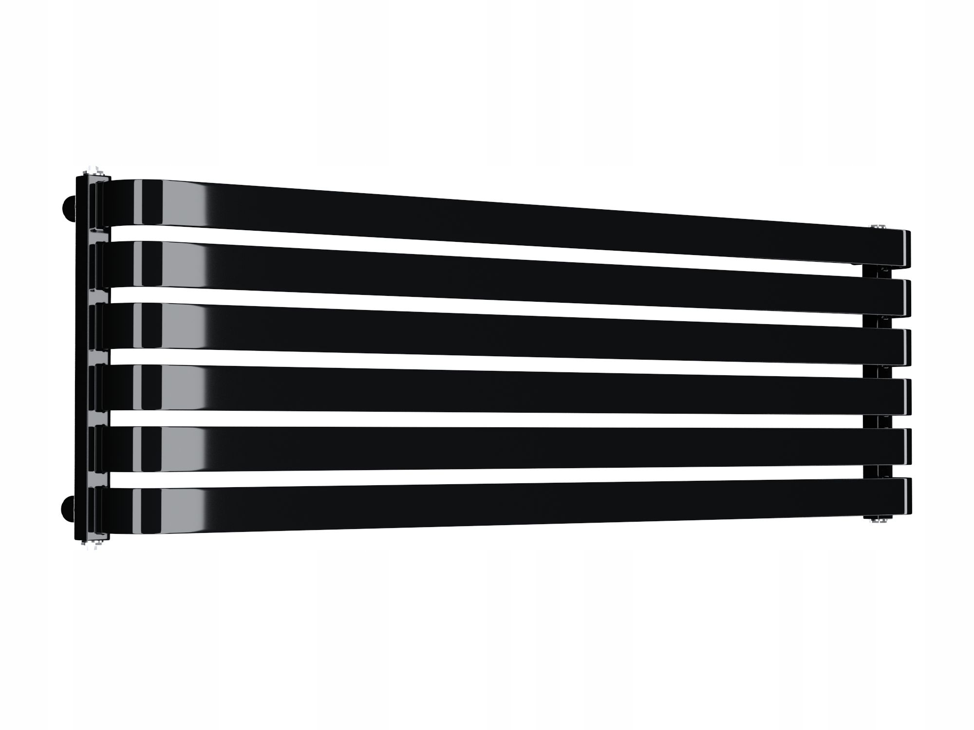 Dekorativní radiátor Amari Úroveň 1200x395 Černý Lesk