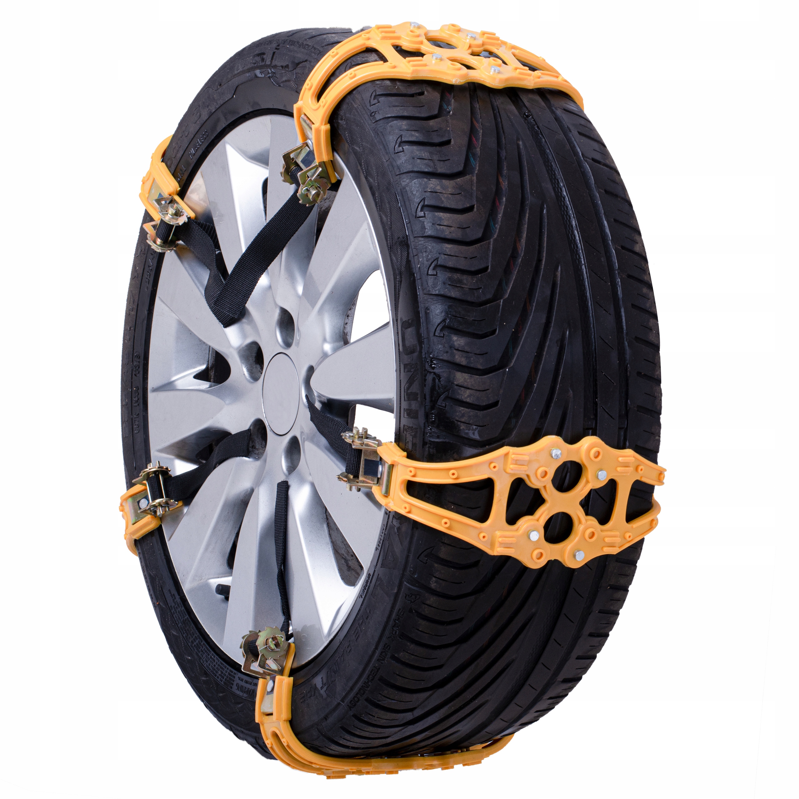 ŁAŃCUCHY ŚNIEGOWE NAKŁADKI ANTYPOŚLIZGOWE NA OPONY KOŁA NA ŚNIEG ZESTAW 8EL Kod producenta KX5099