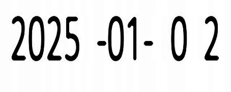 Datownik D.rect cyfrowy, ISO 4 mm Format daty cyfrowy