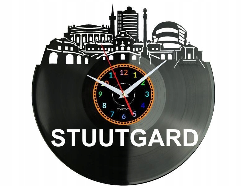 Stuttgart Germany Nápad na Dárek Nástěnná Dekorace z vinylové desky