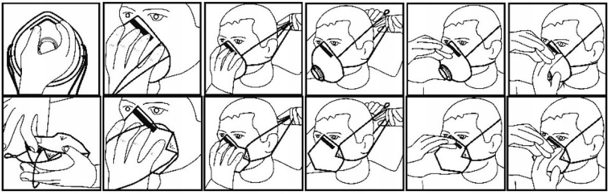 Profesjonalna maska ochronna filtr klasy FFP2 P2 Marka ZGODA