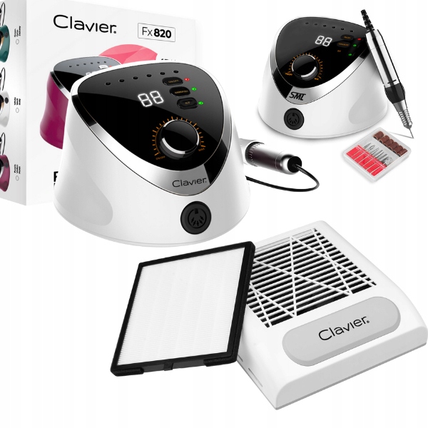 Zestaw do Paznokci FREZARKA + POCHŁANIACZ PYŁU Manicure Pedicure