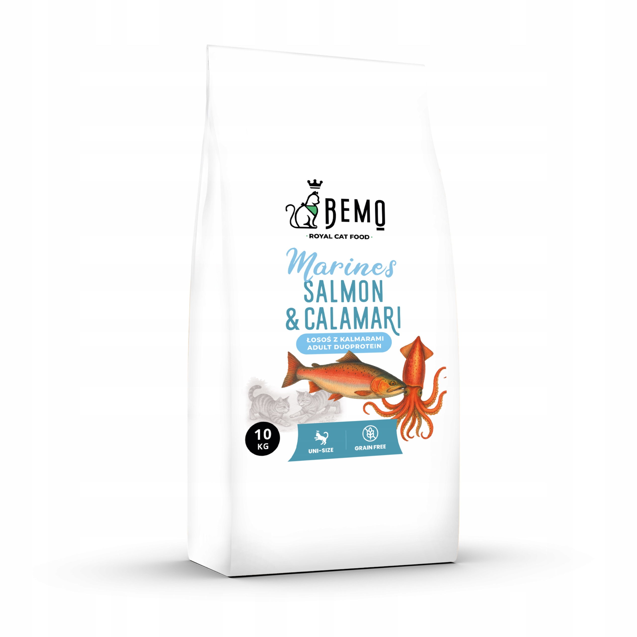 Bemo Cat Marines 10 kg – suché krmivo pro kočky s lososem a olihněmi