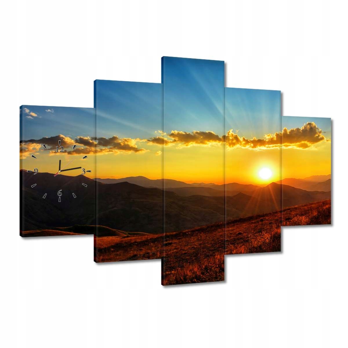 Hodiny 150x105 Krásny západ slnka