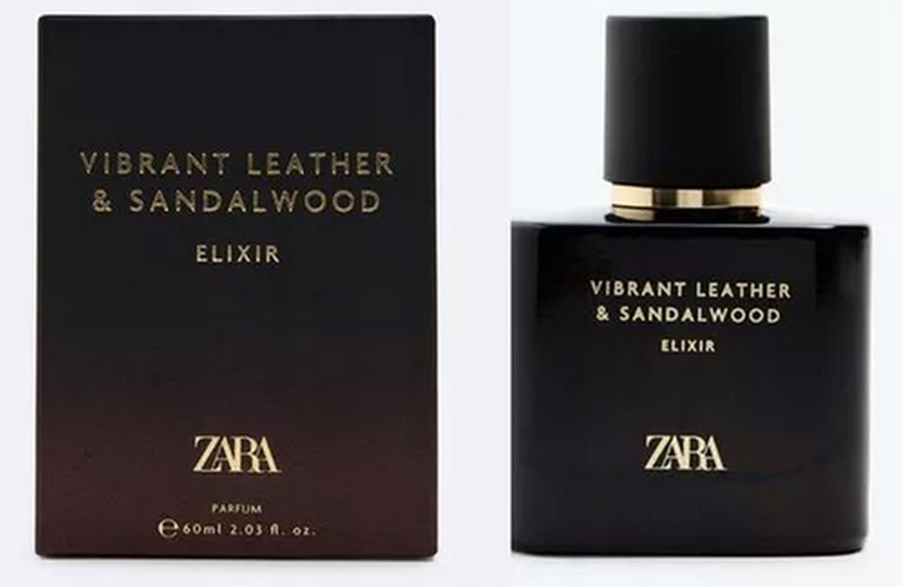 ZARA VIBRANT LEATHER & SANDALWOOD ELIXIR EDP 60 ML