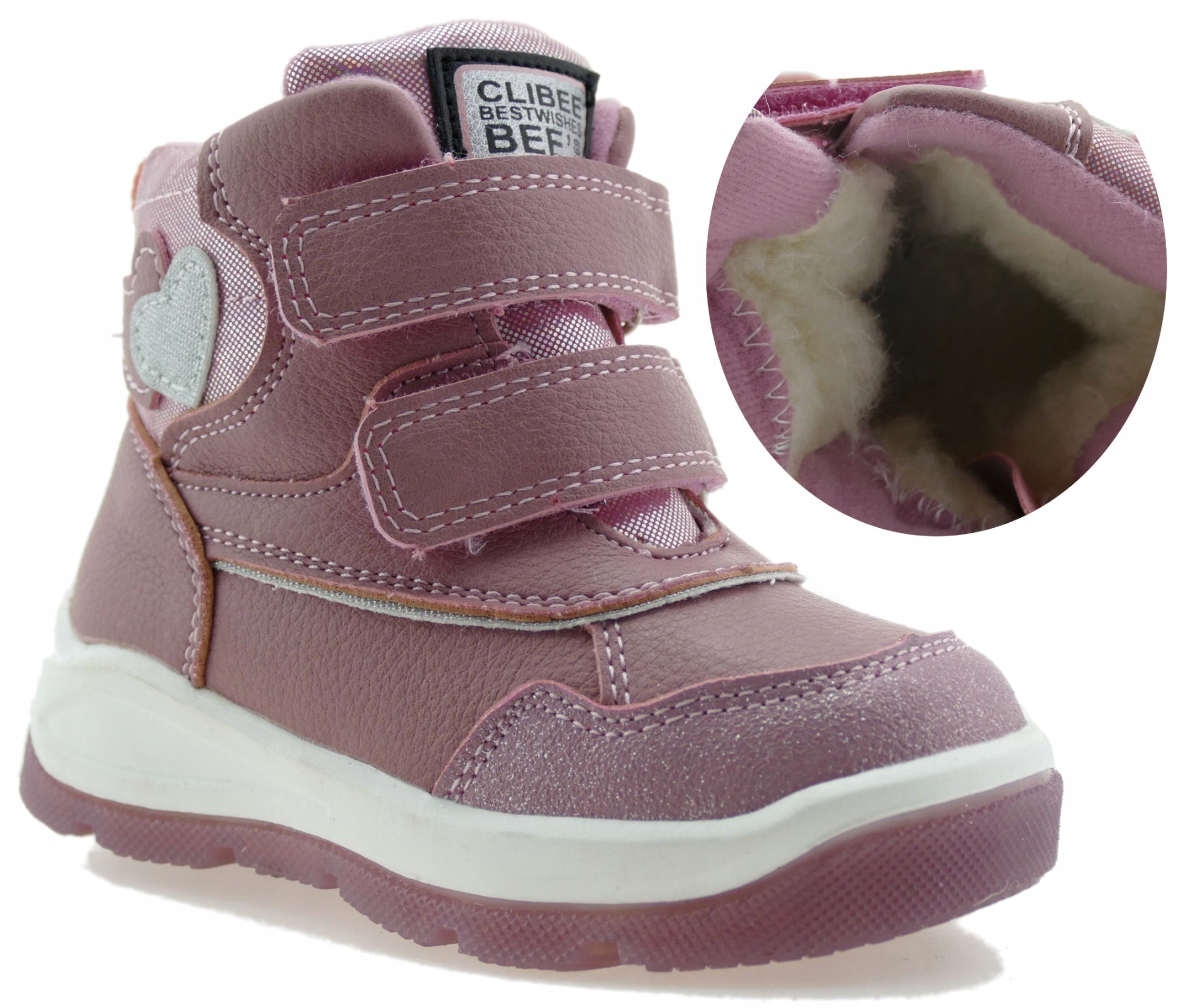

Buty Zimowe Dziewczęce Ocieplane Śniegowce 25