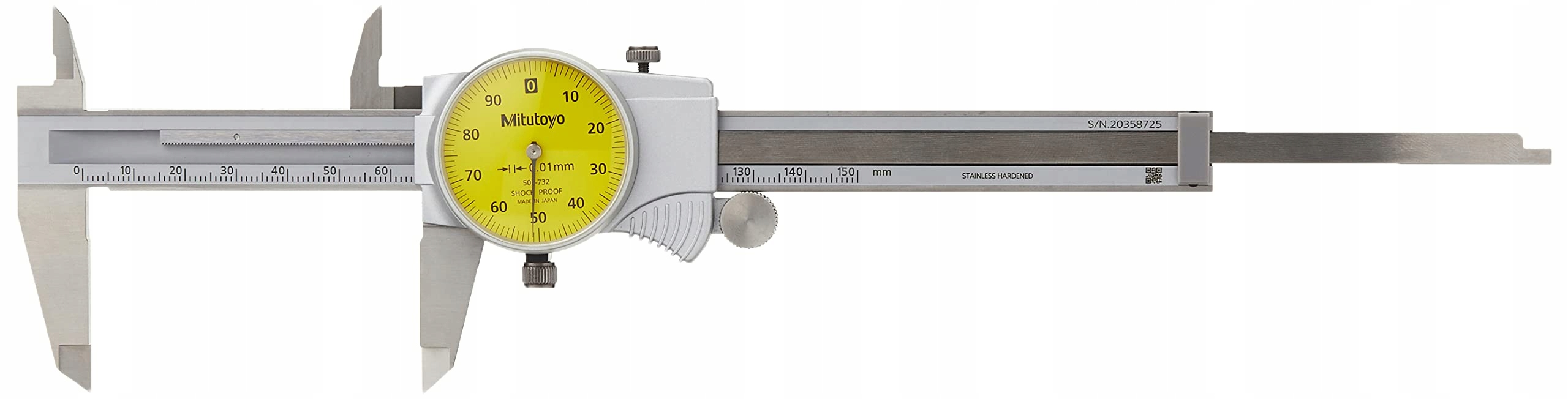 Suwmiarka zegarowa Mitutoyo, 0-150mm, 0,01mm, Marka Mitutoyo