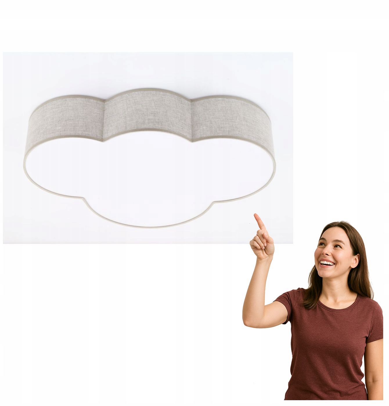 Stropná lampa Cloud Linen 4336 Tk Lighting