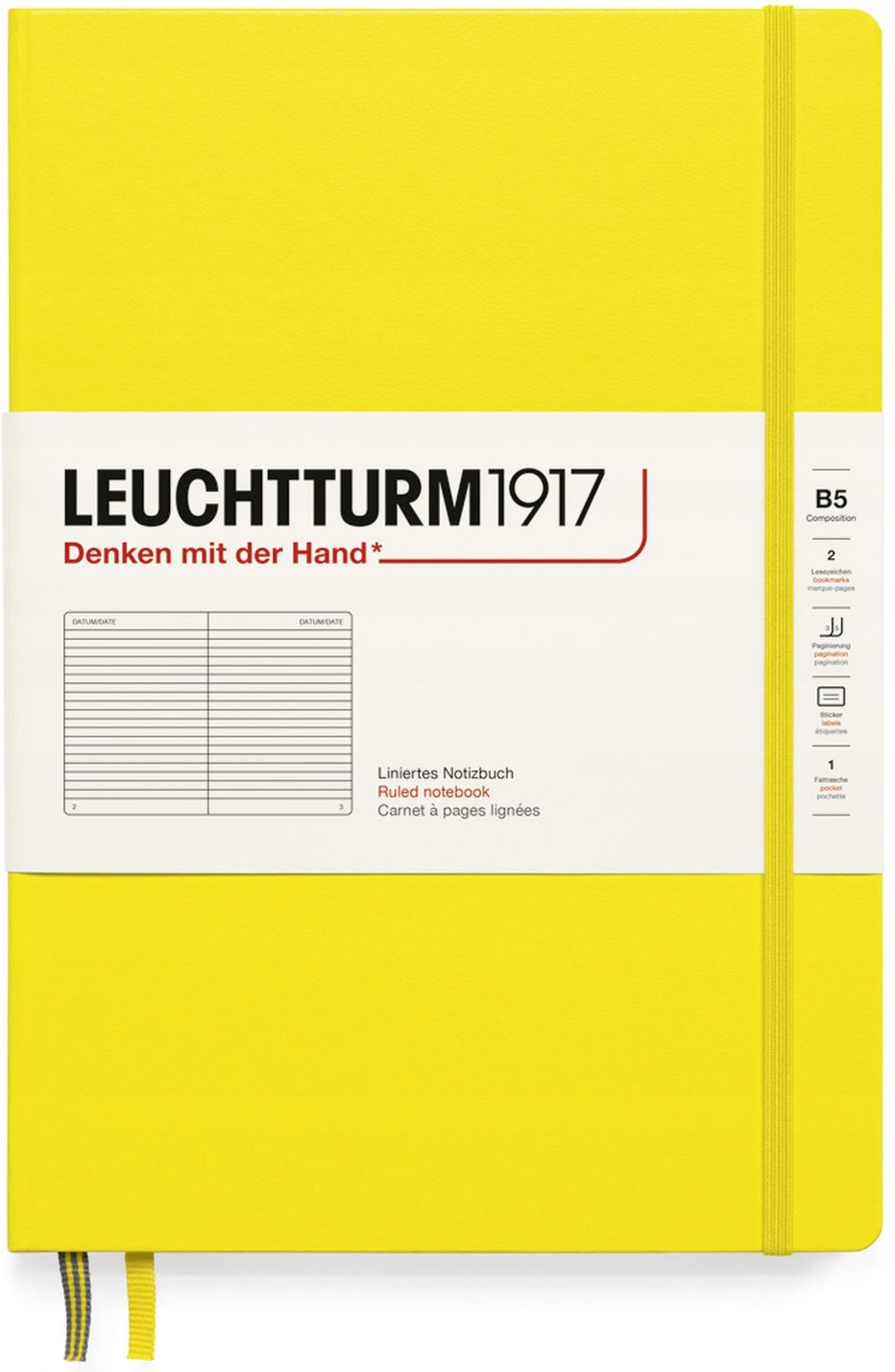 LEUCHTTURM1917 Notatnik Notes Twardy B5 Linia