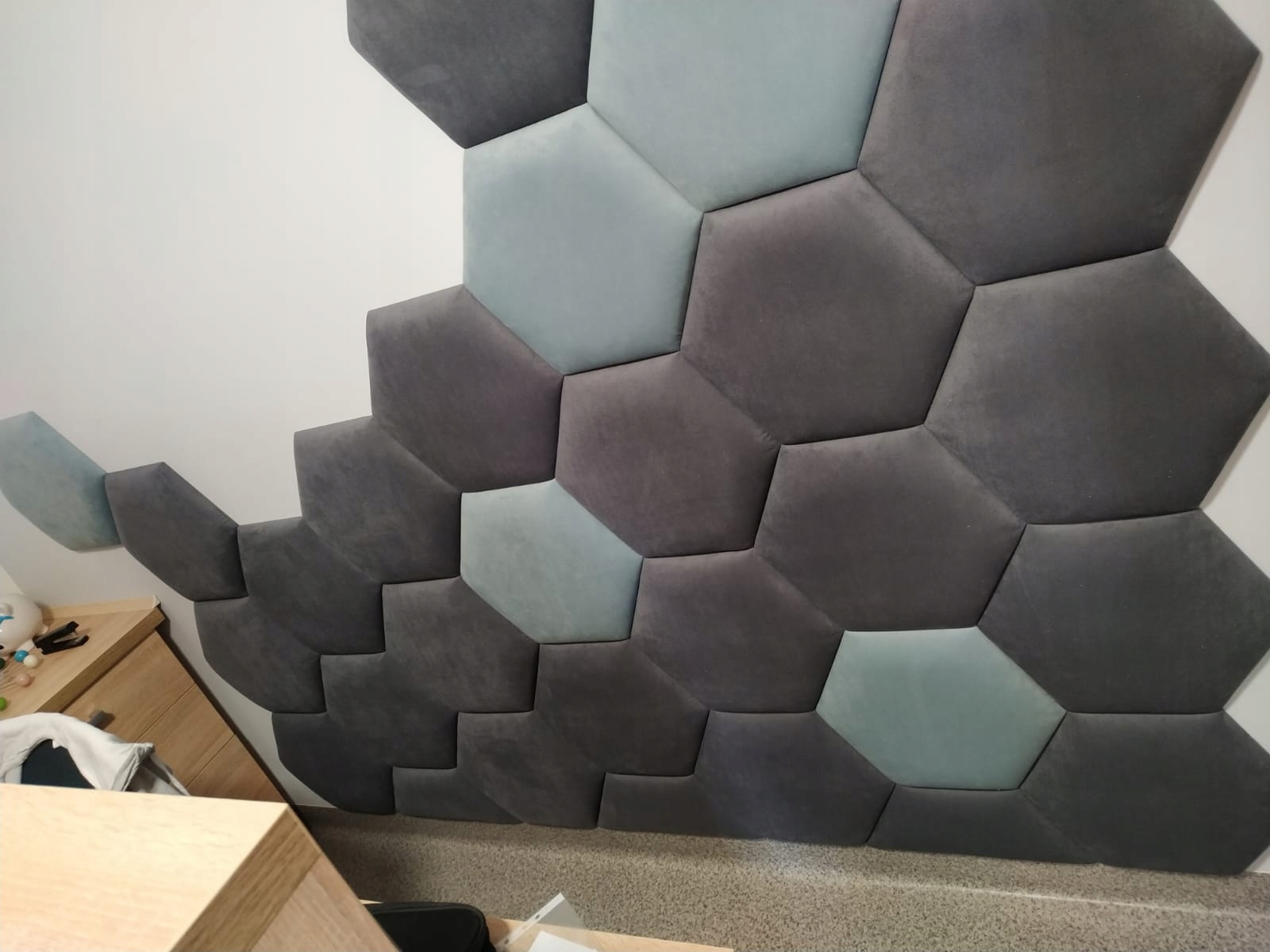 

Panele tapicerowany plaster miodu heksagon hexagon