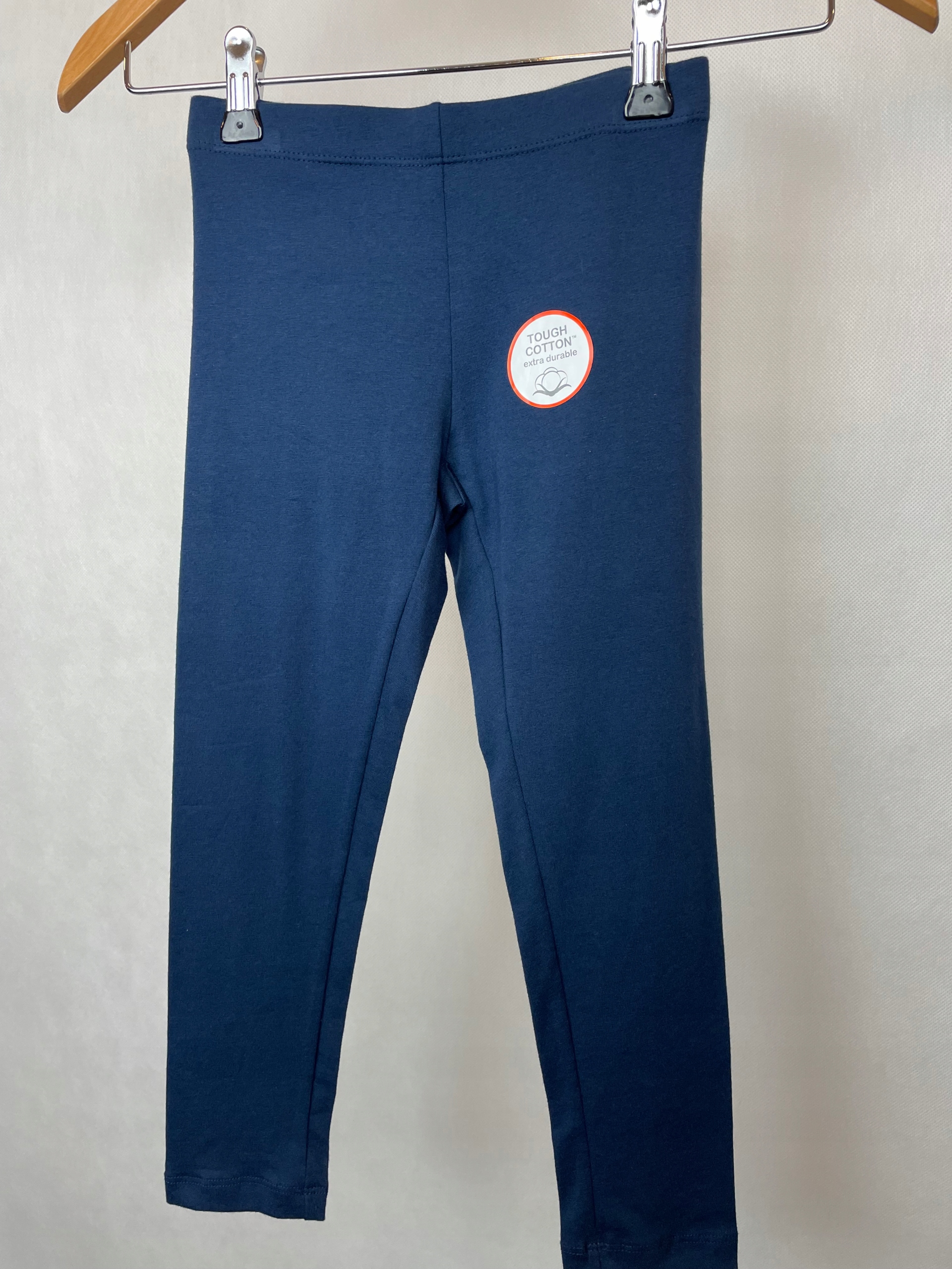 Granatowe leginsy WONDER NATION, r. S - 6 lat, USA Długość długie