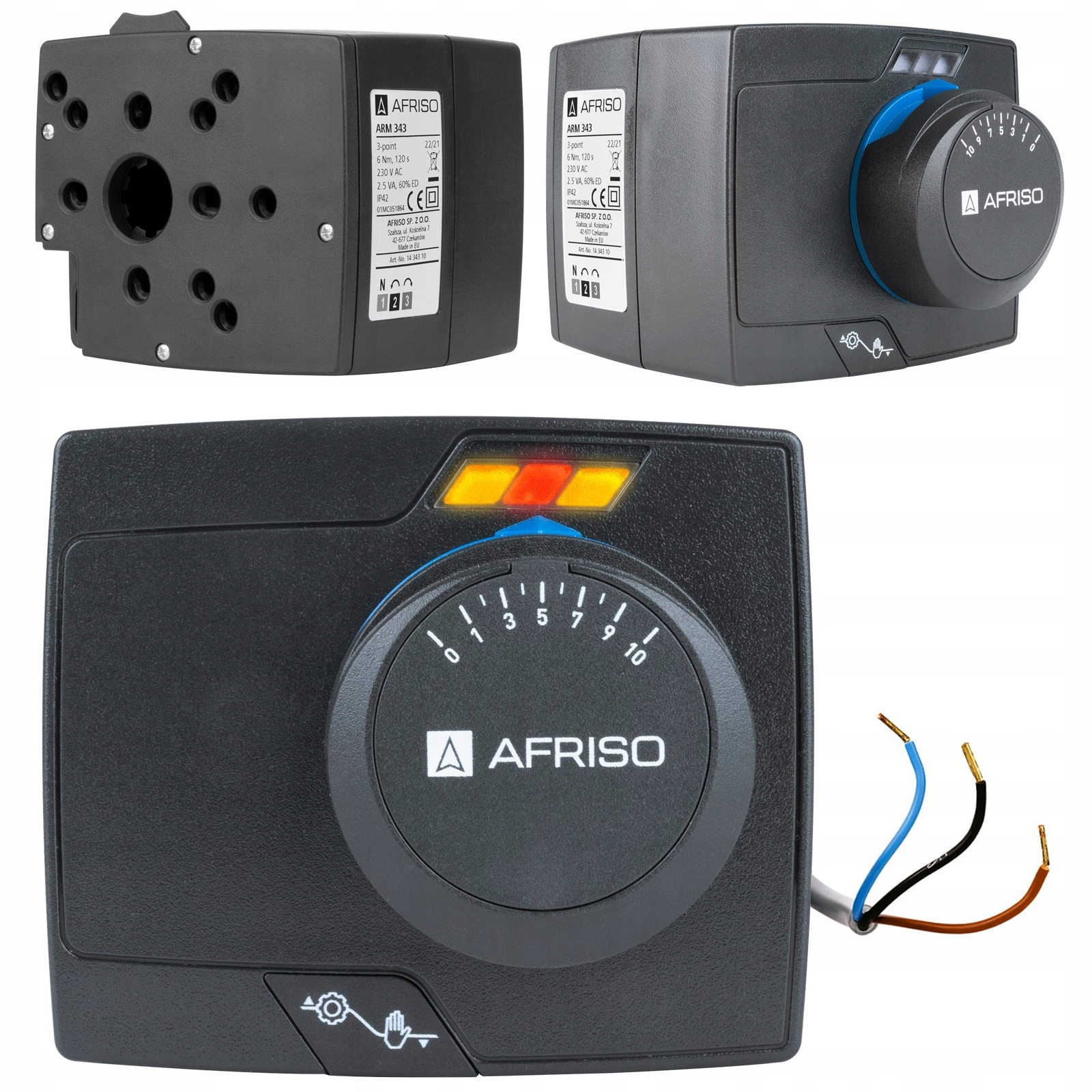 Elektrický Pohon Ventilu Zmiešavacích Ventilov Arm 343 Afriso