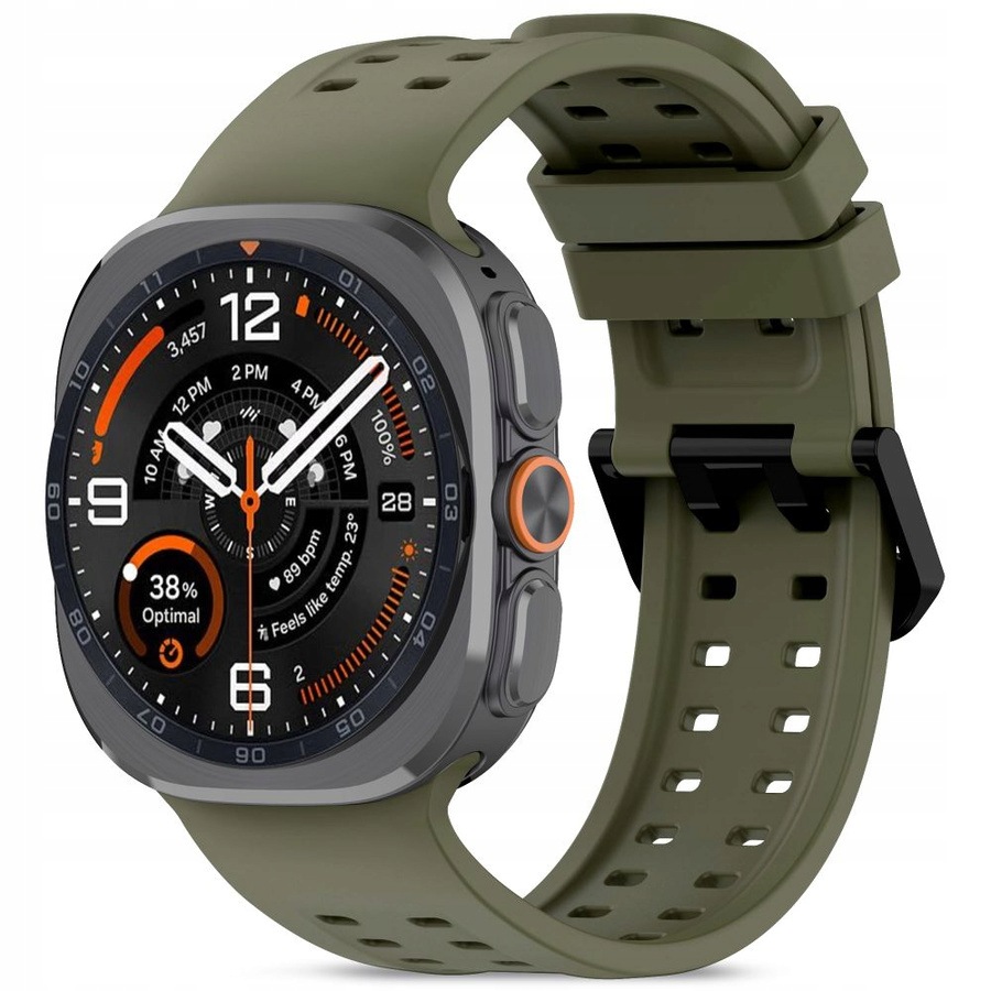 Tech-protect Silicone Air Galaxy Watch Ultra 1/2 47MM Olive Green