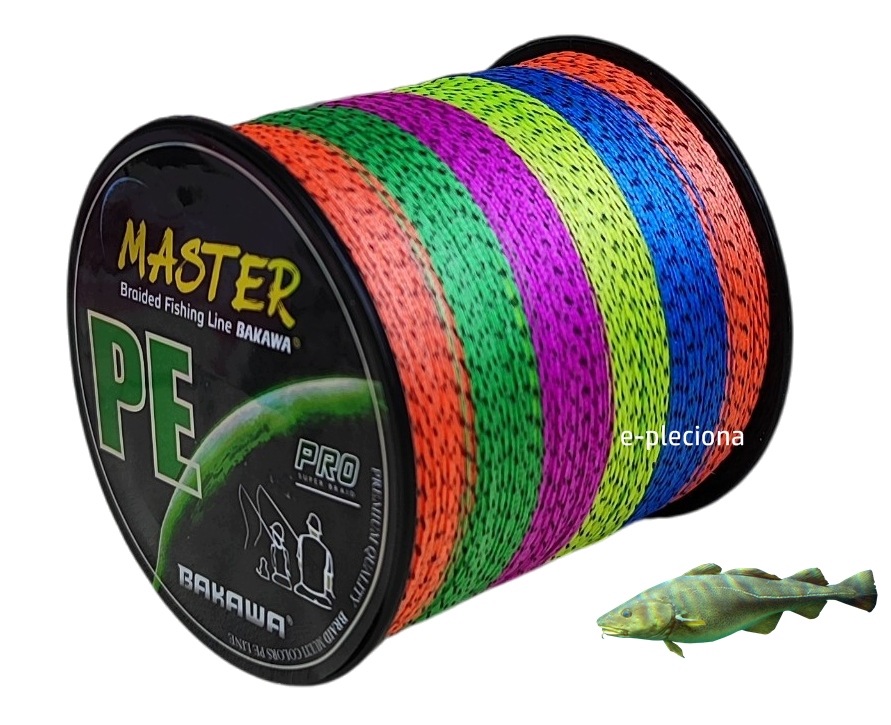 plecionka morska Master Bakawa X8 500m 0,28 mm kolorowa kamuflaż na dorsza
